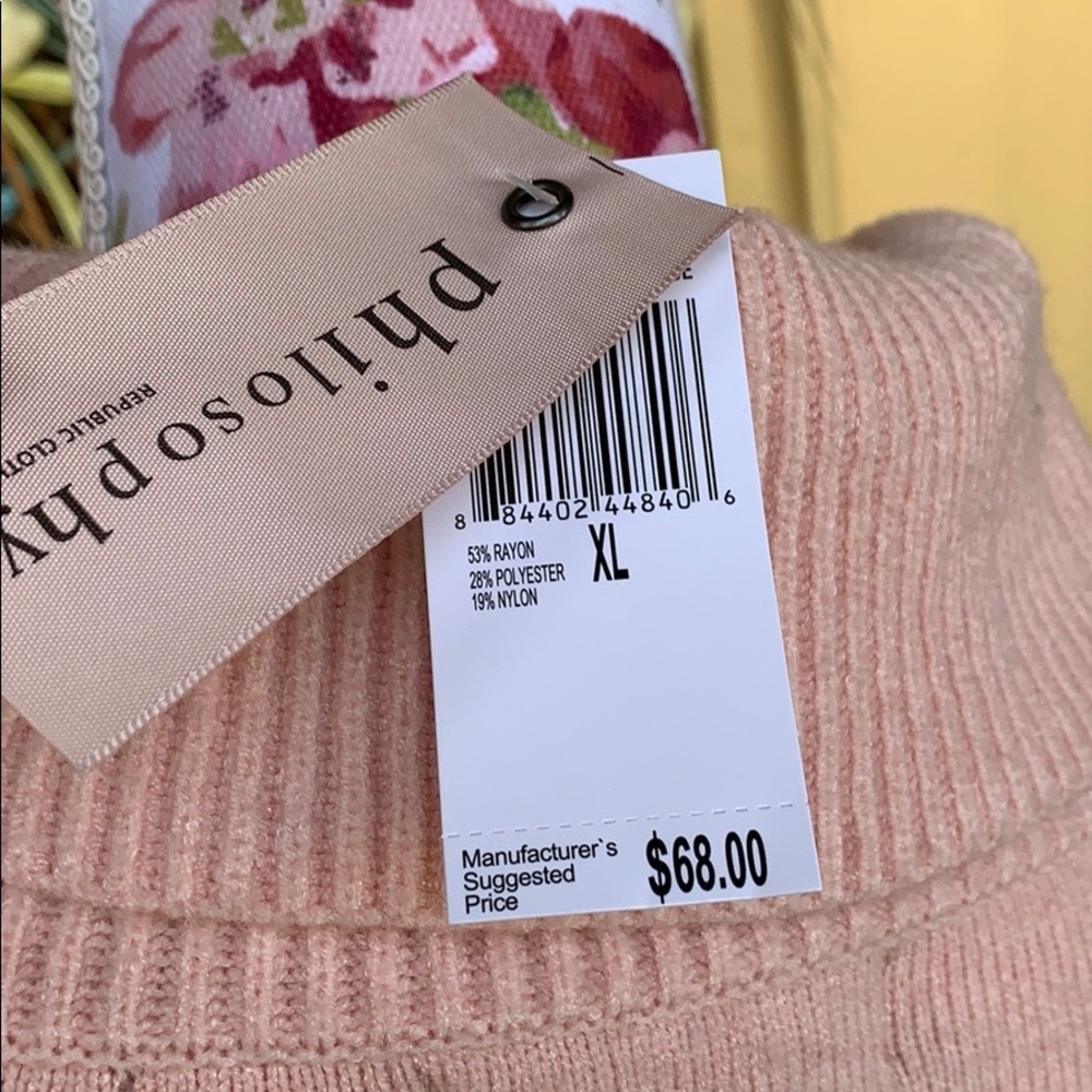 Philosophy Pink Rose Sweater - Picture 6 of 8